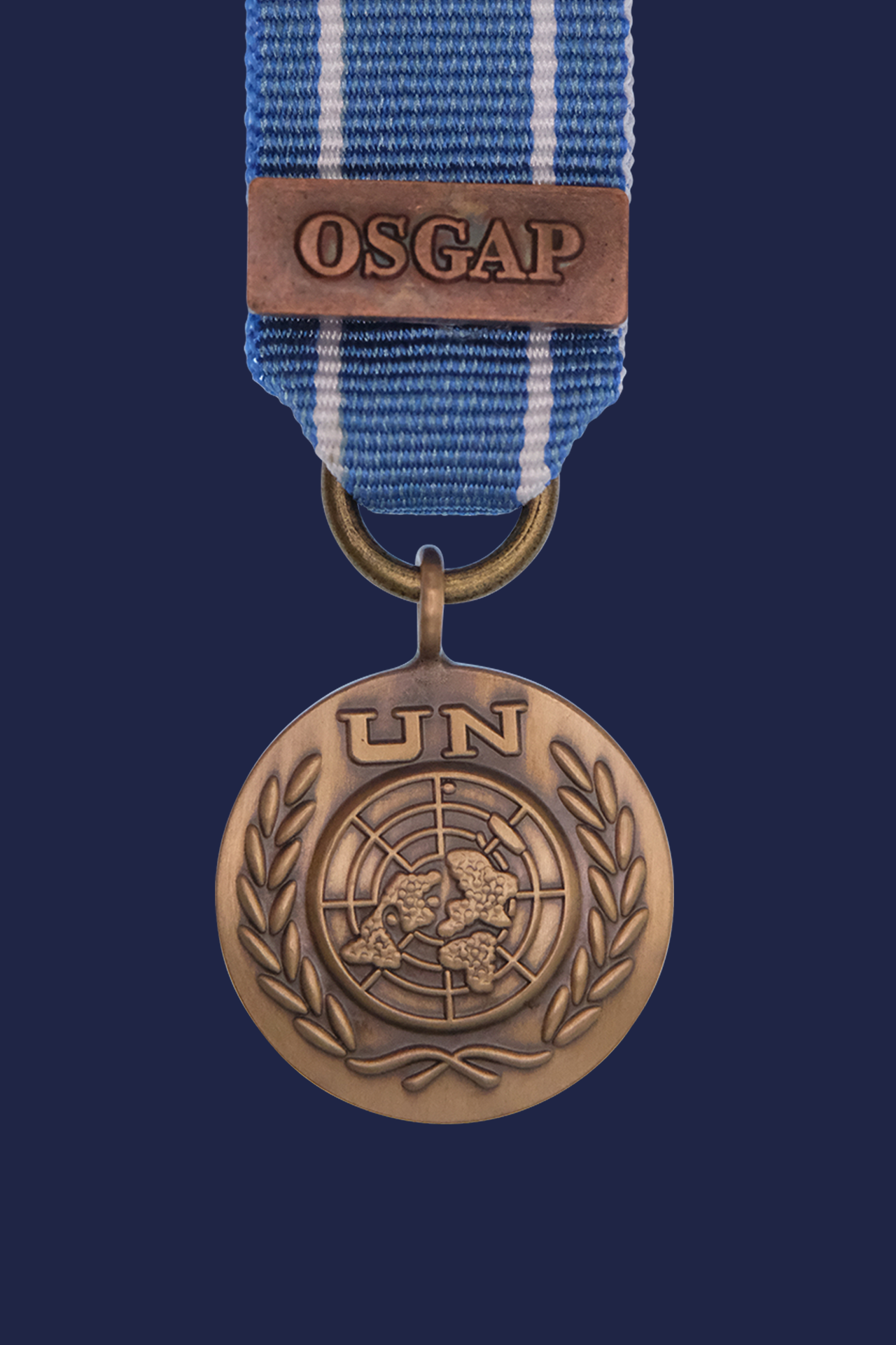 UN - Afgh, Pakistan UNIFIL (clasp OSGAP) Miniature Medal