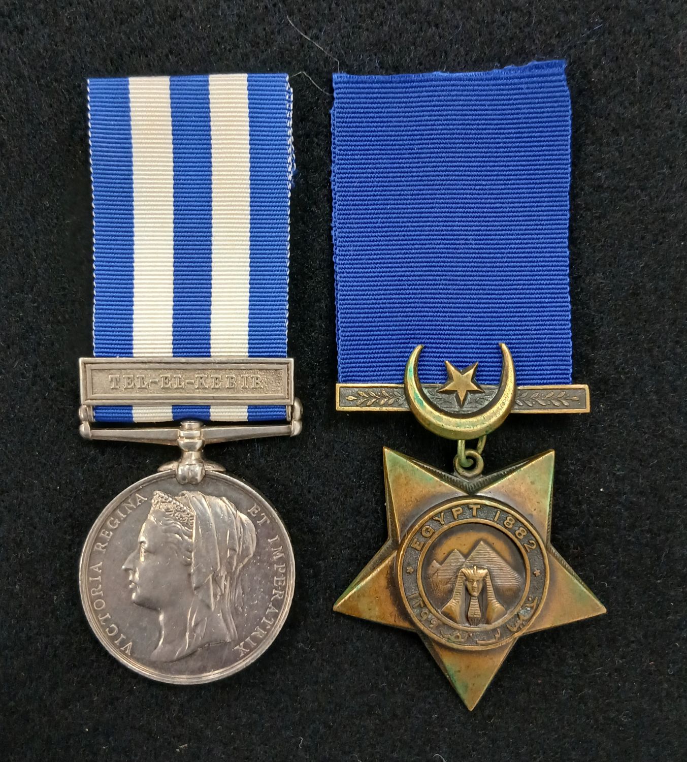 Egypt 1882 pair - Gunningham - Gren Gds