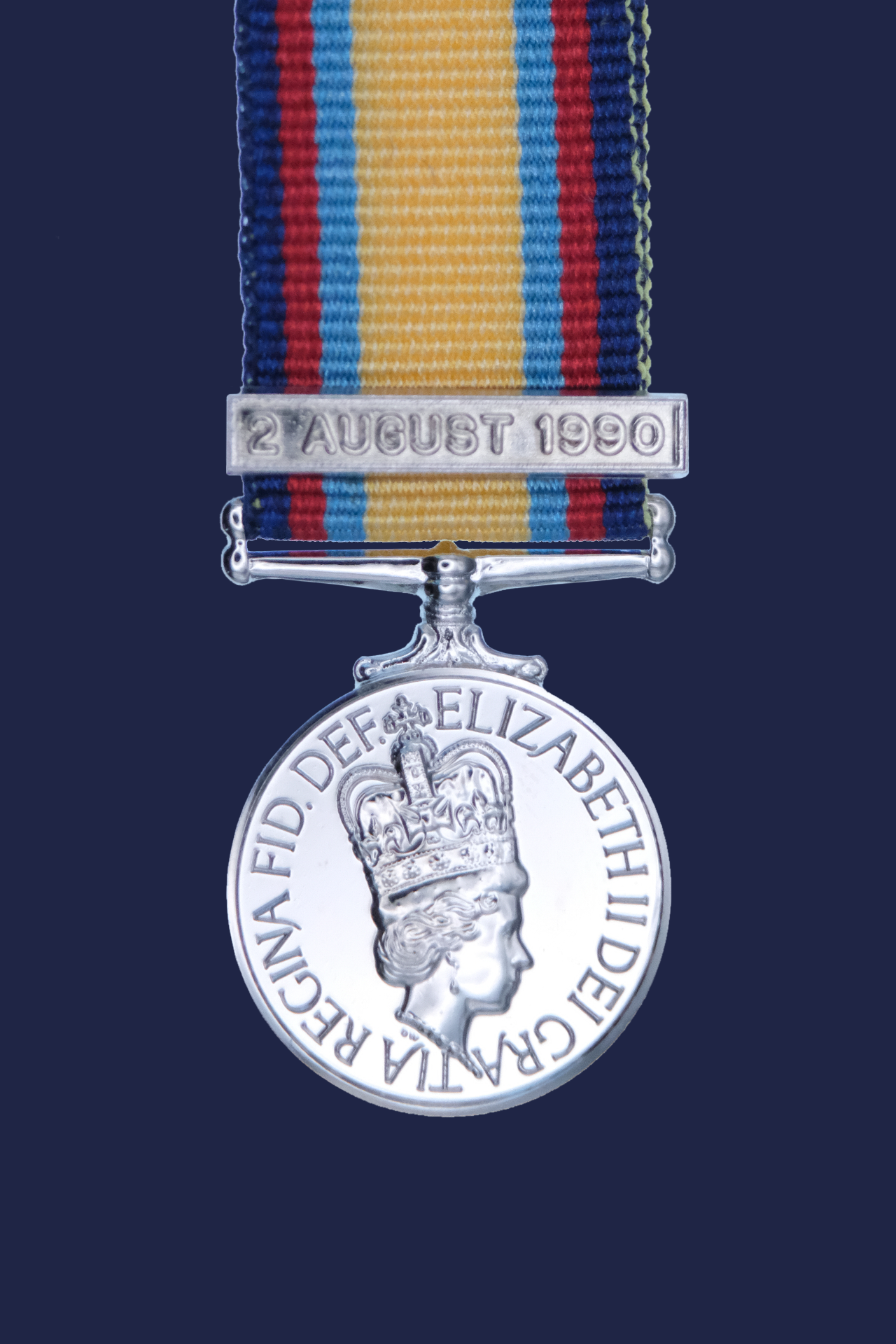 Gulf War with clasp 2nd August 1990 Miniature Medal