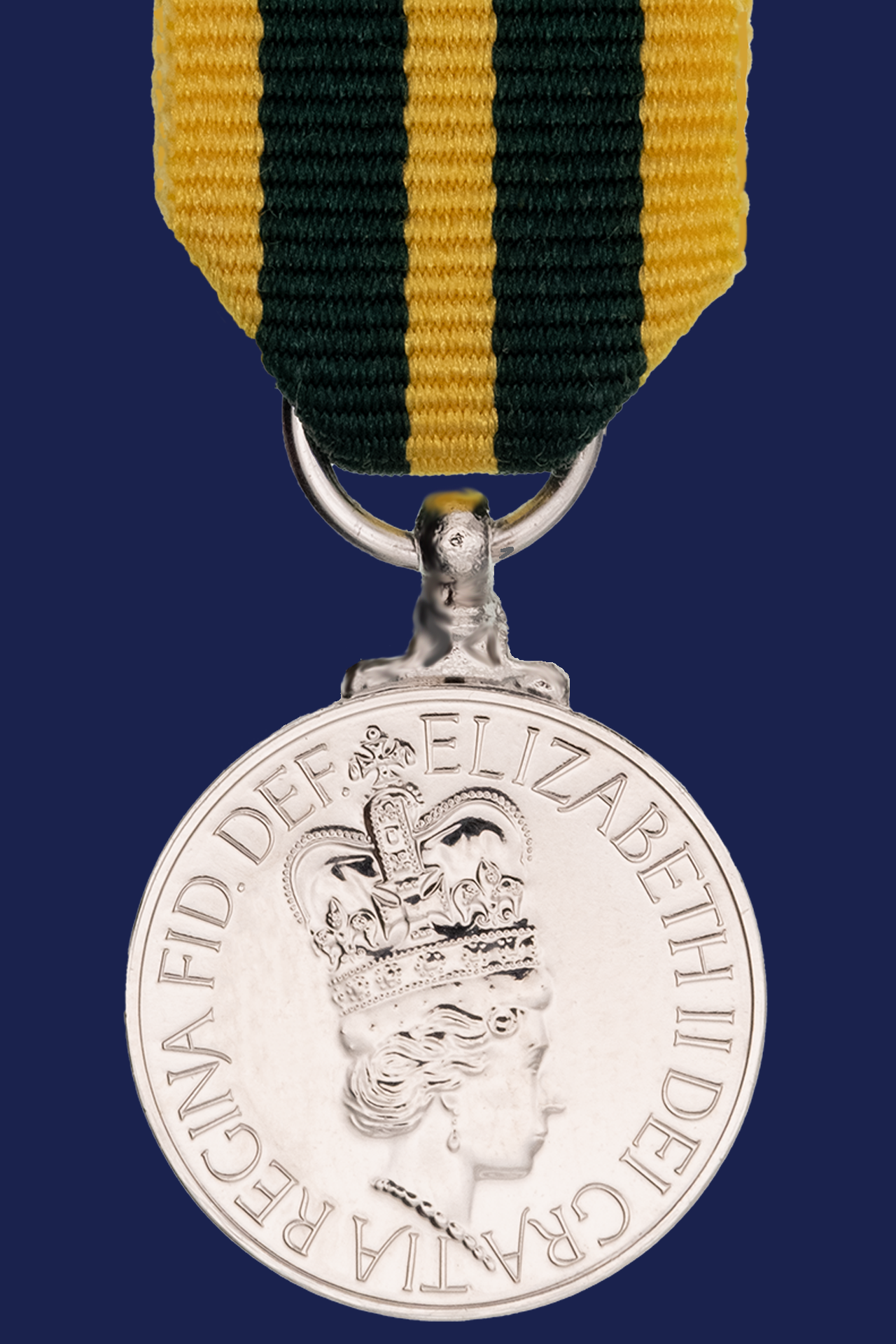 Queens Volunteer Reserves Medal Miniature Medal