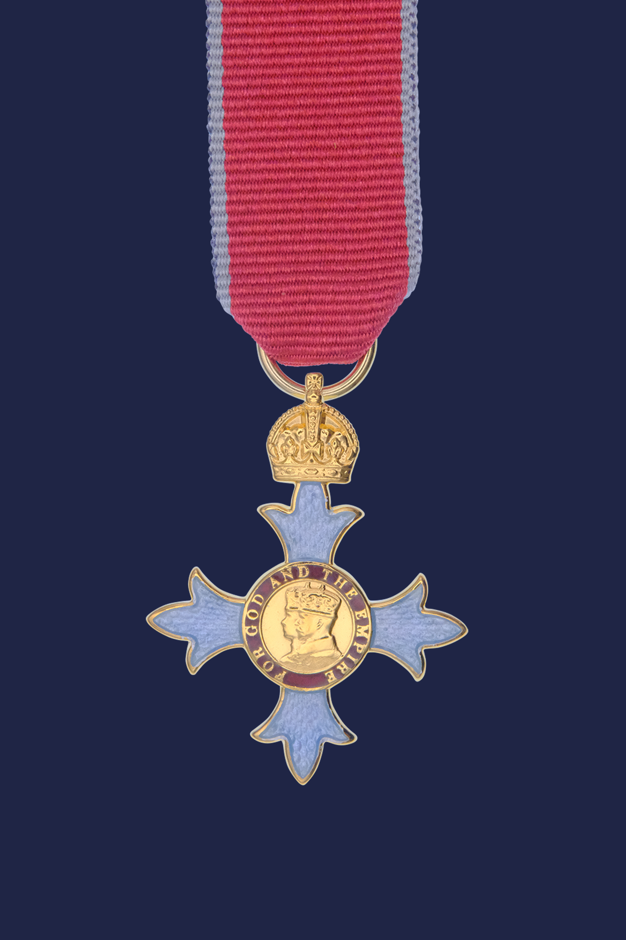 Worcestershire Medal Service: GBE, KBE,CBE (Civil) sterling silver miniature medal.