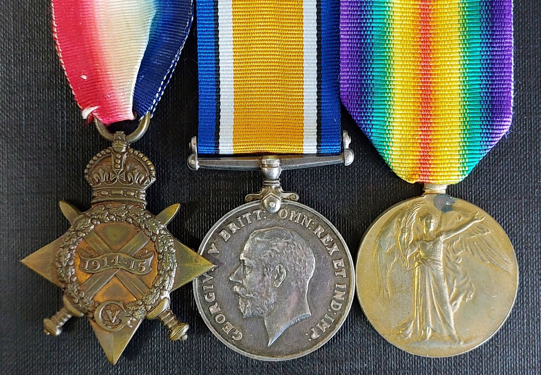 Worcestershire Medal Service 1915-15 Trio - Smith - RNAS
