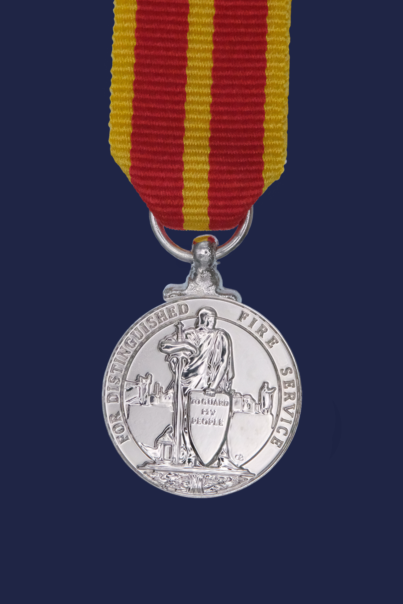King's Fire Service Medal - CIIIR Miniature Medal