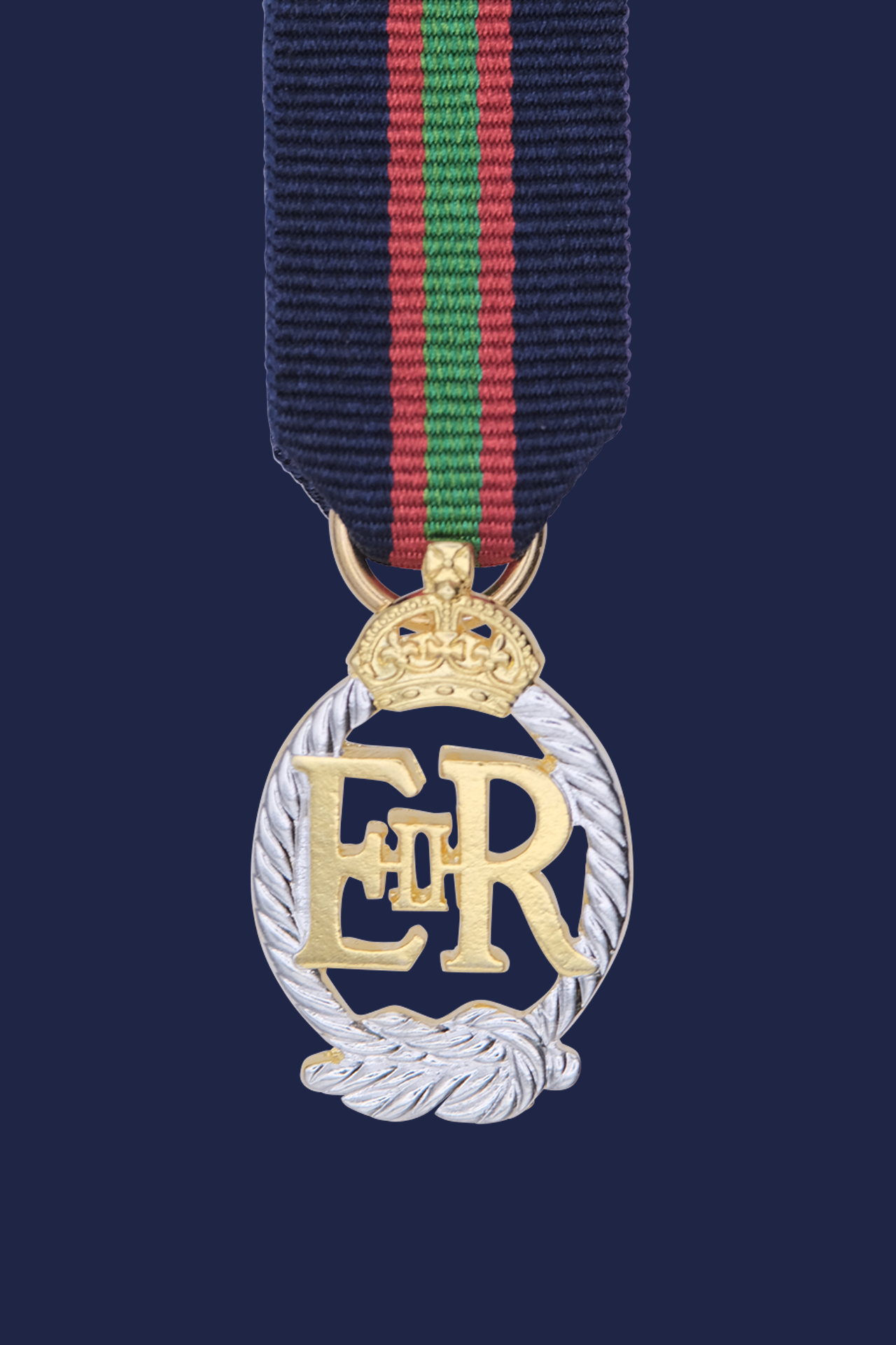 Royal Naval Volunteer Reserve Decoration - EIIR Miniature Medal