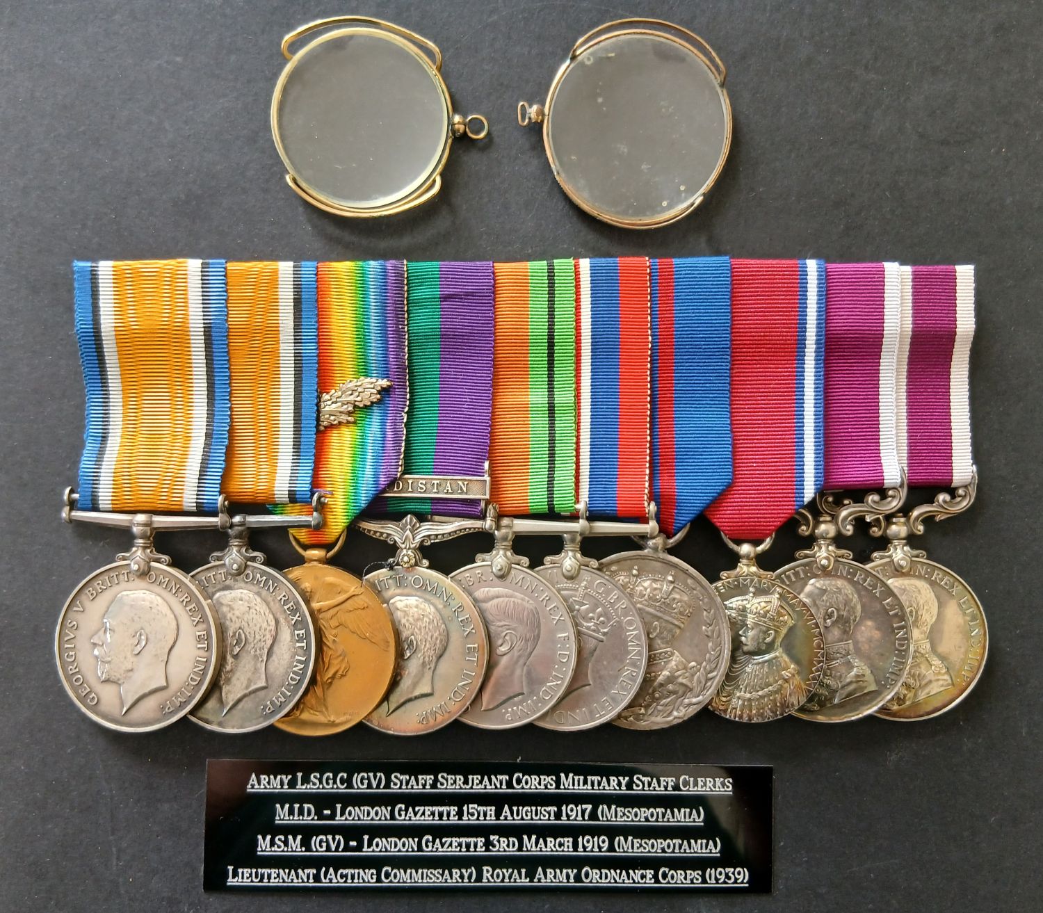 WW1 WW2 MSM gp 10 - Delamere - 7 DG