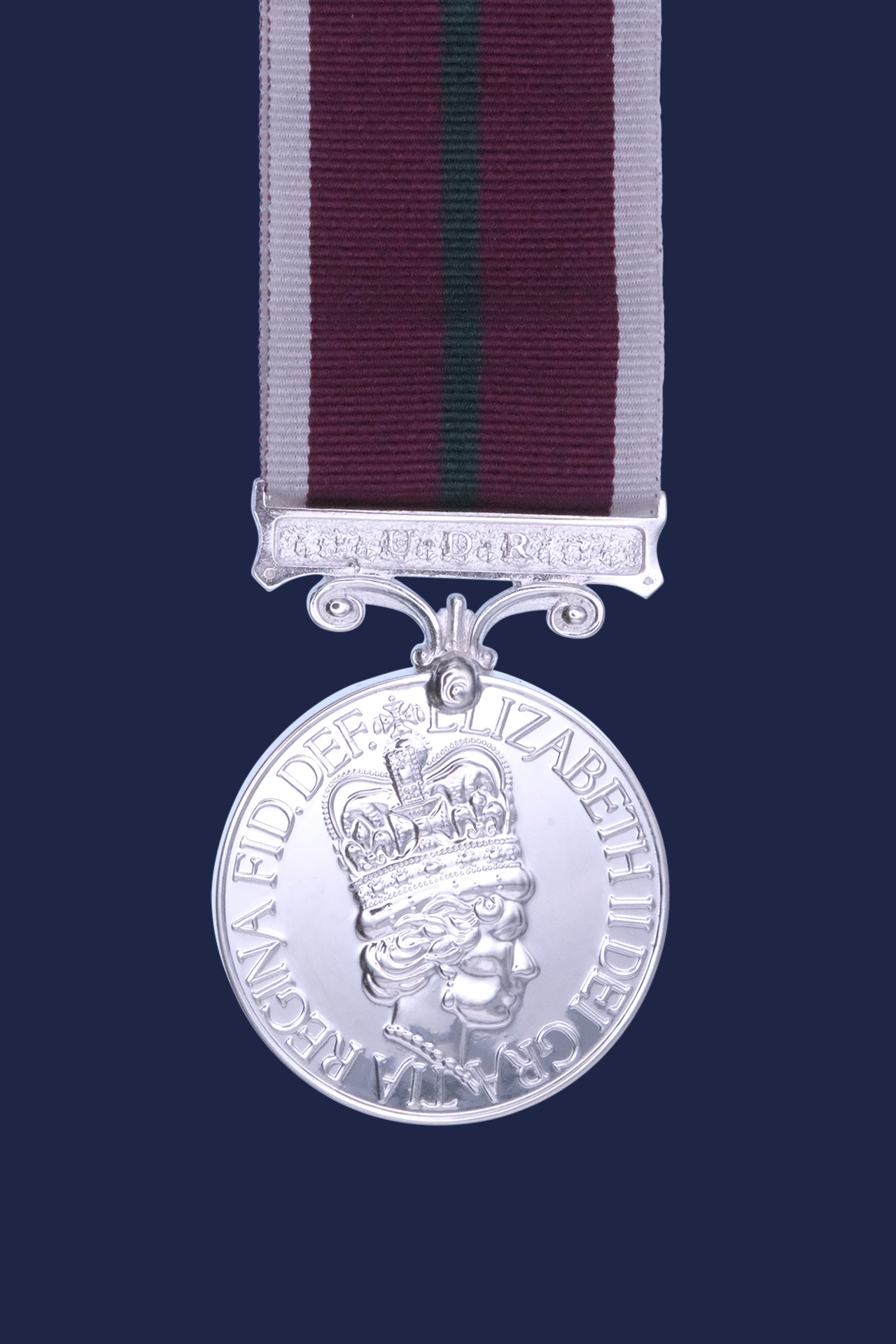 Worcestershire Medal Service: UDR Long service Medal (Permanent Cadre)