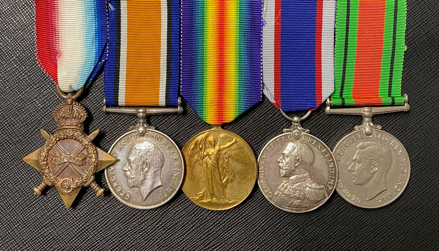 Worcestershire Medal Service: !914-15 Trio, RFR LS and Defence