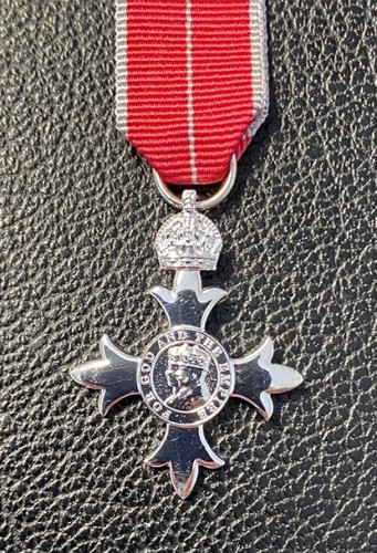 MBE (Military) sterling silver Miniature Medal
