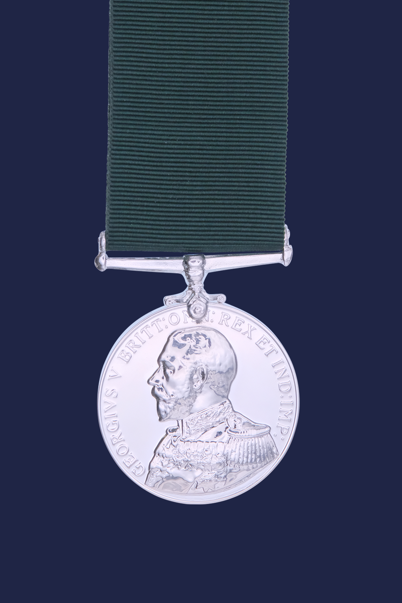 Worcestershire Medal Service: Royal Naval Reserve Long Service Medal GV (Admirals Bust)