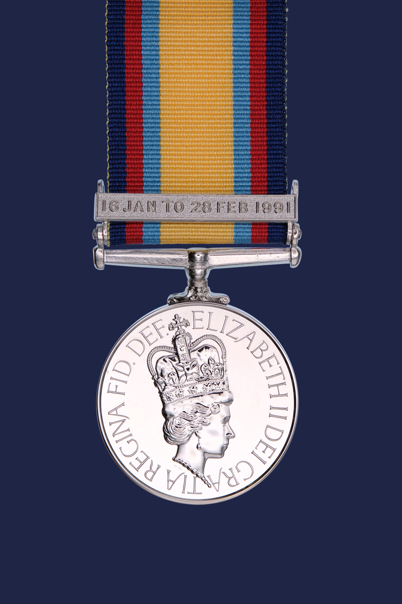 Worcestershire Medal Service: Gulf War with clasp 16th Jan - 28th Feb 1991