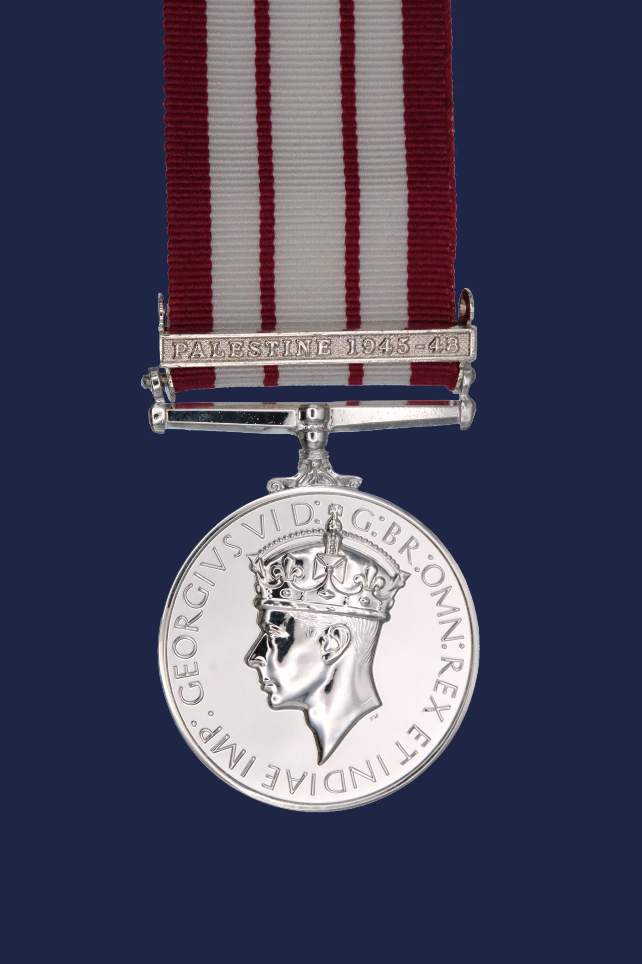 Worcestershire Medal Service: Naval GSM Palestine 1945-48
