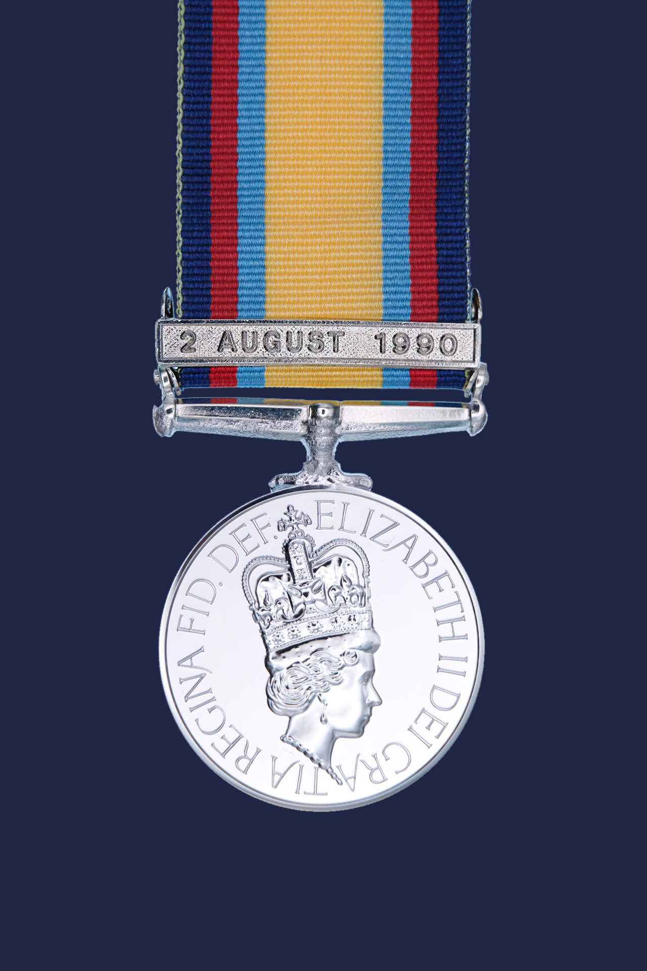 Worcestershire Medal Service: Gulf War with clasp 2nd August 1990