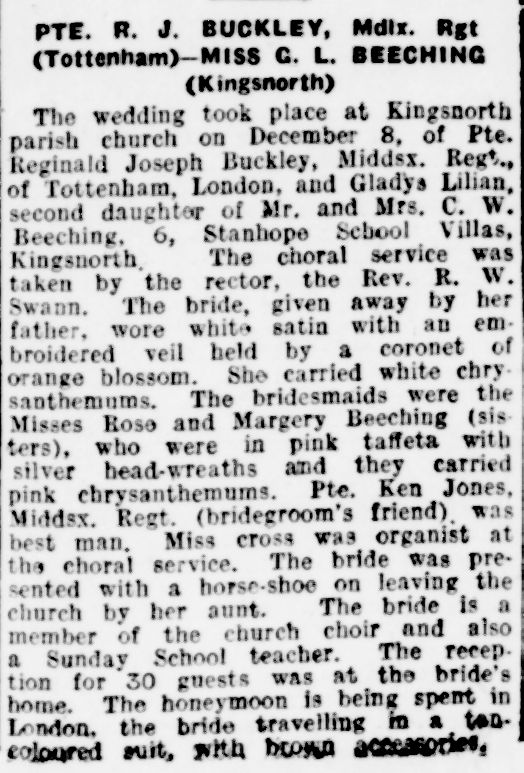 WW2 EM(T) gp 5 - Buckley - Midd'x R