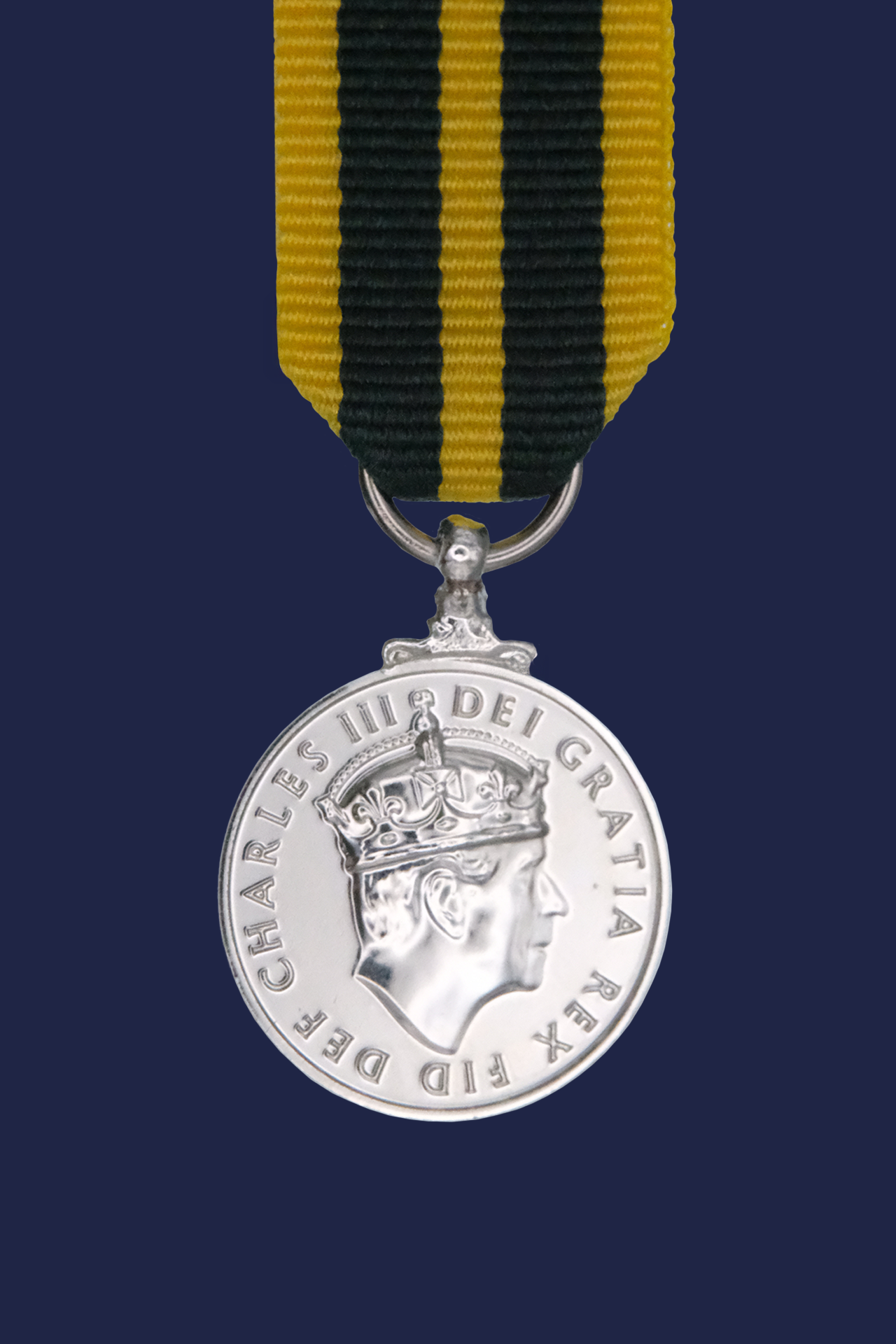 King's Volunteer Reserve Medal - CIIIR Miniature Medal