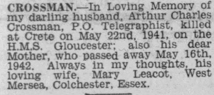 WW2 Group - Crossman - RN