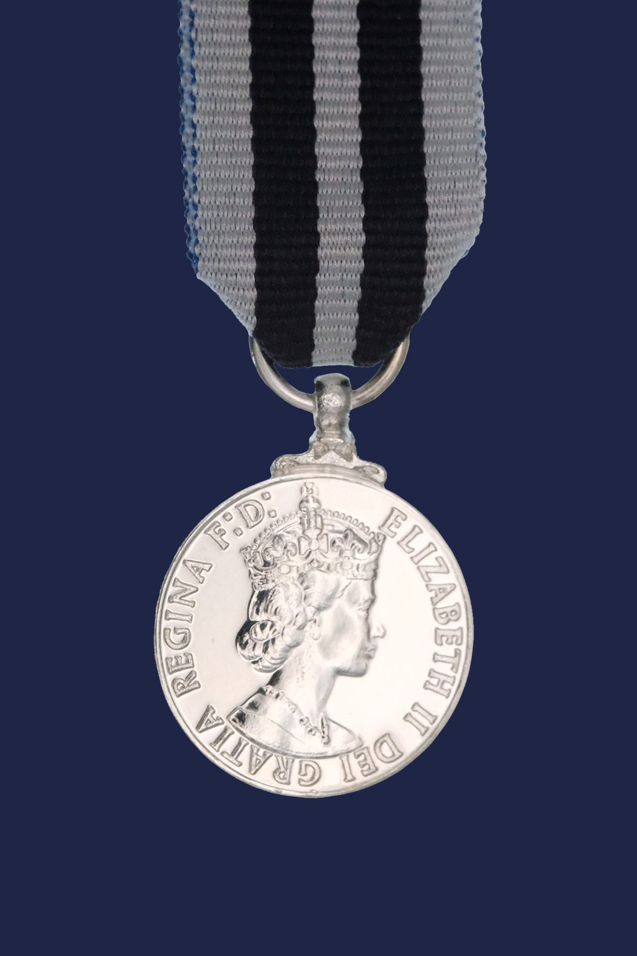 Queens Police Medal - EIIR Miniature Medal