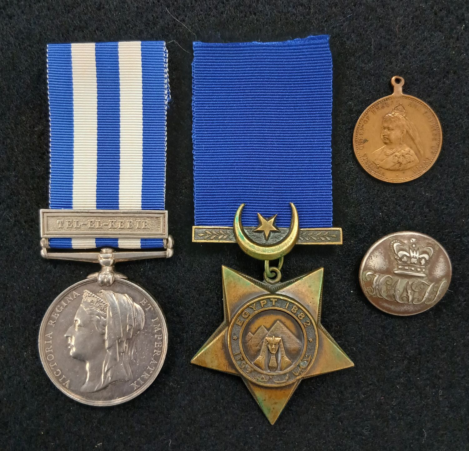 Egypt 1882 pair - Gunningham - Gren Gds