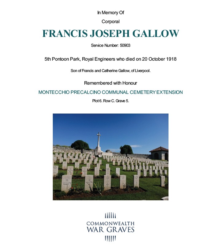 WWI Pair- RE - Gallow