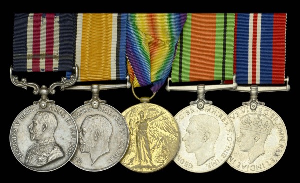 Worcestershire Medal Service: MM group to Army Cyclist Corps
