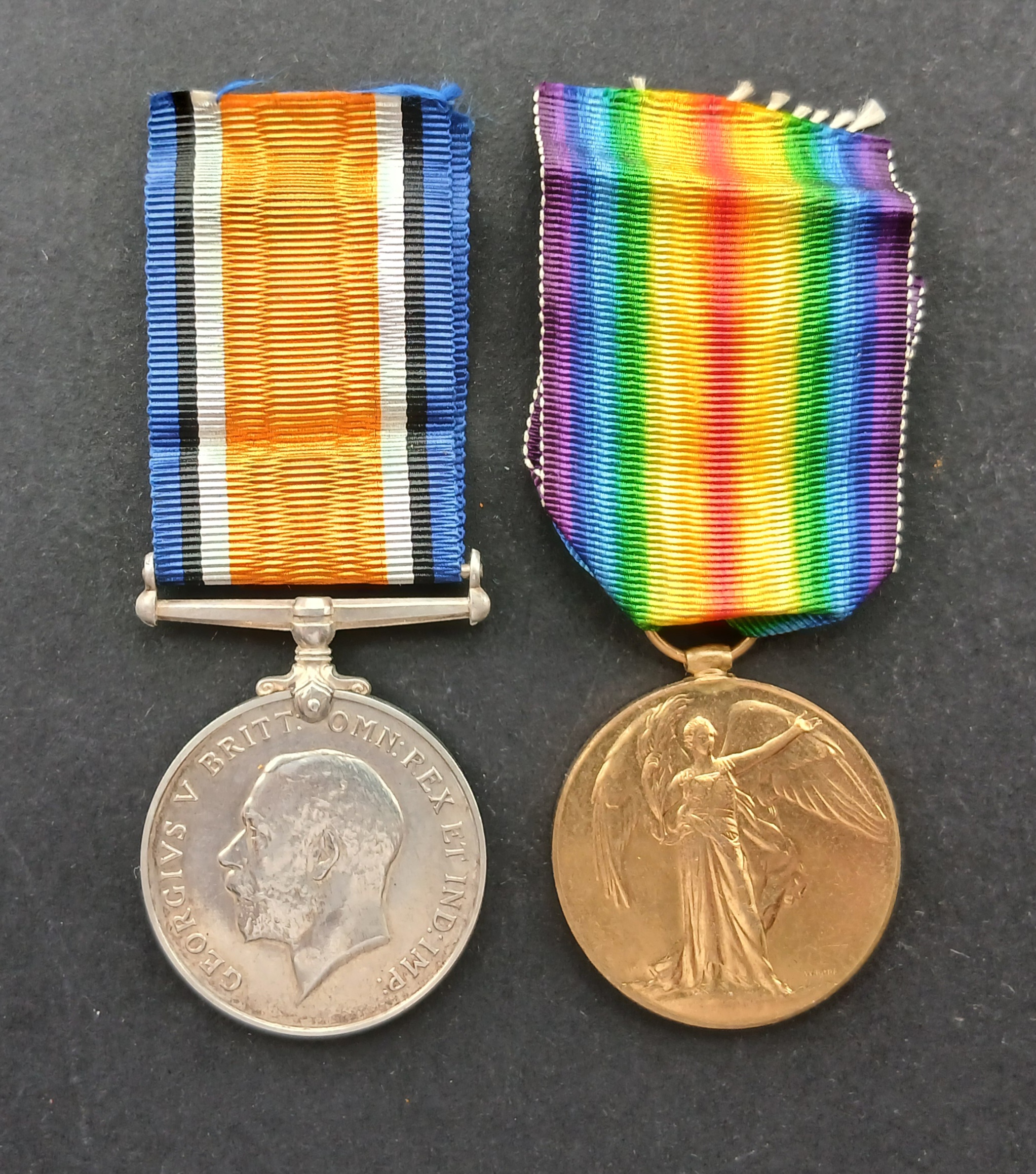 WWI Pair - King - RE