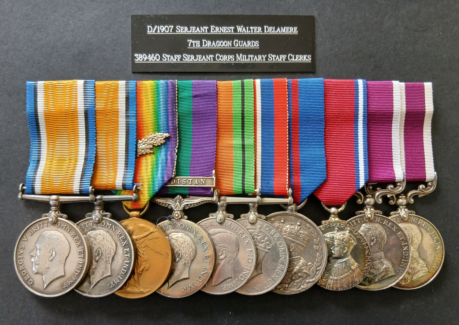 WW1 WW2 MSM gp 10 - Delamere - 7 DG