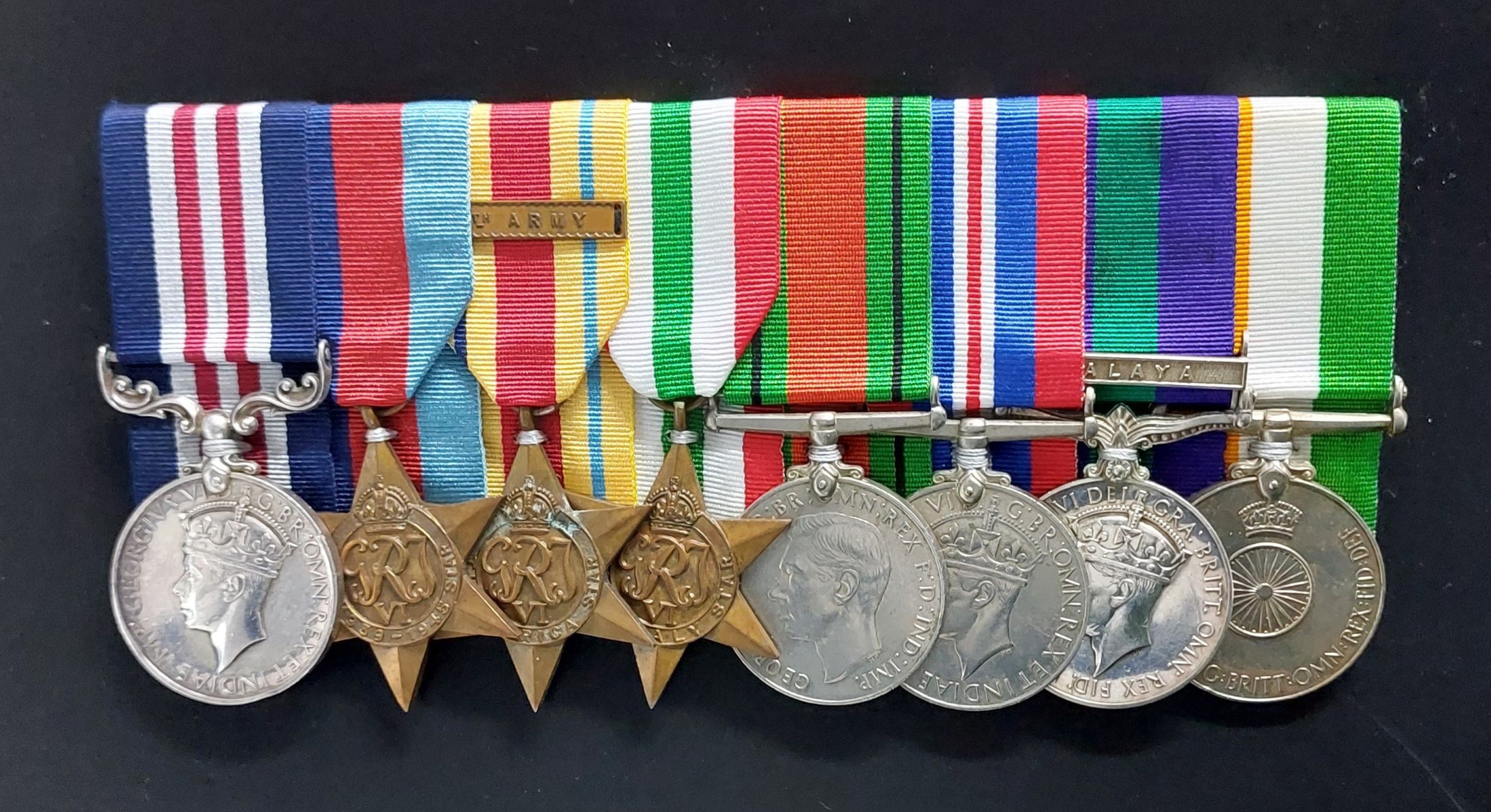 Worcestershire Medal Service: MM GVI gp of 8 - 21132178 L/Cpl.Dhanbahadur Ghale. 1/2nd. G.R.