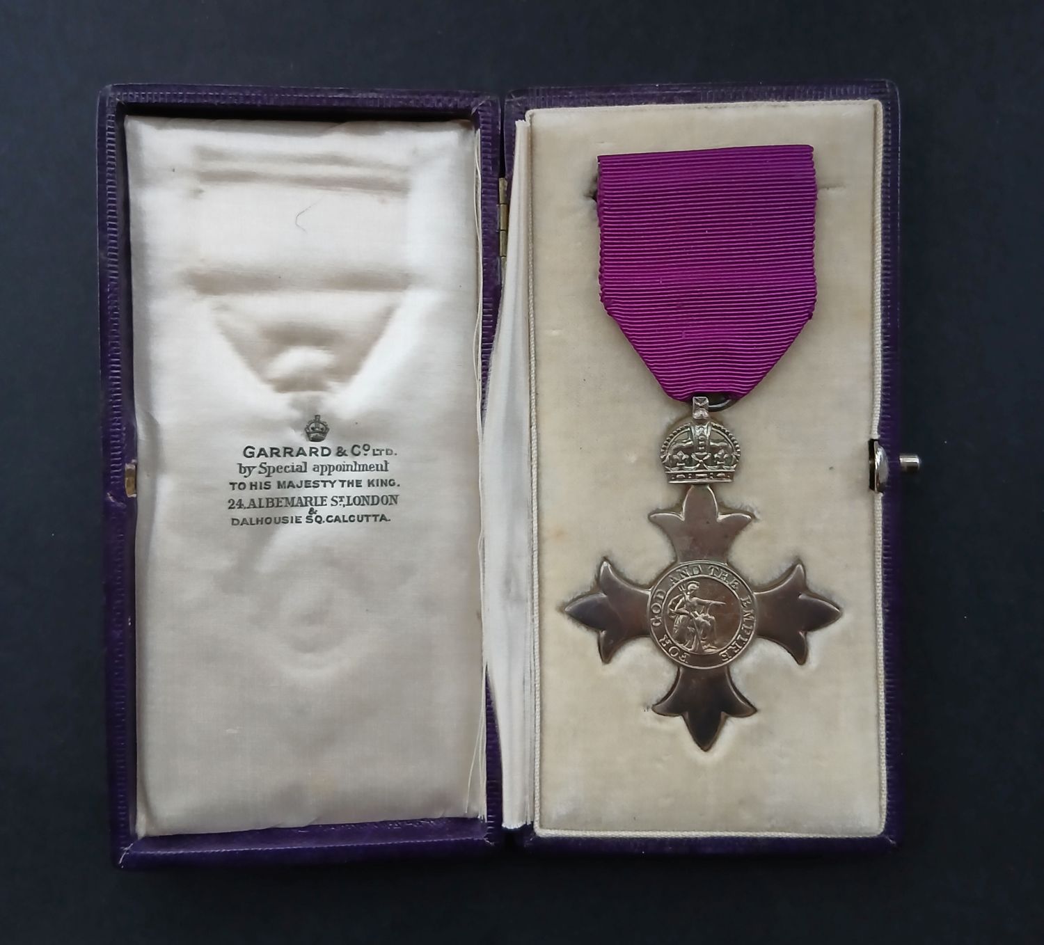 MBE 1st Type Cased hallmark 1919