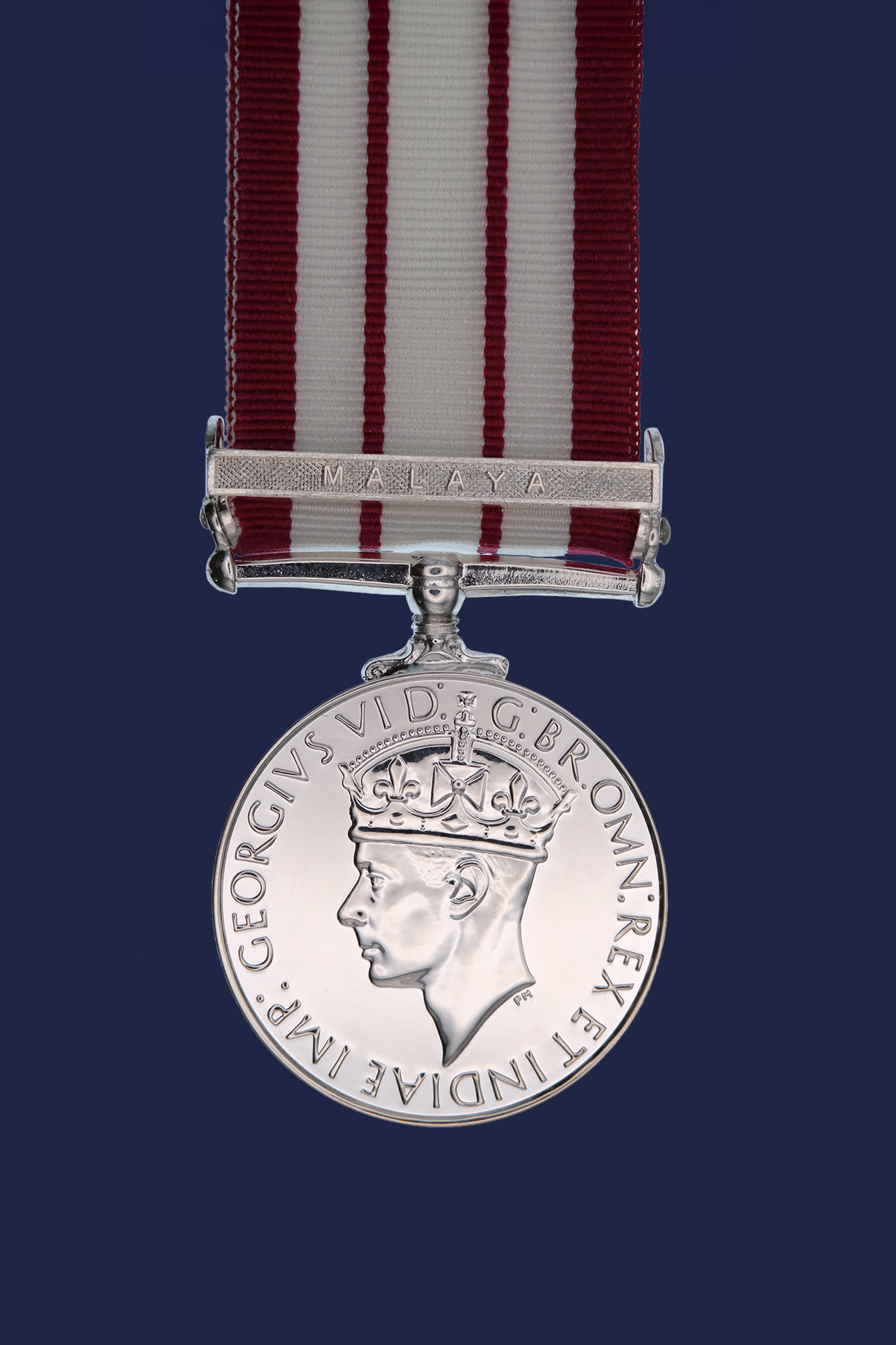 Worcestershire Medal Service: Naval GSM GVI Malaya