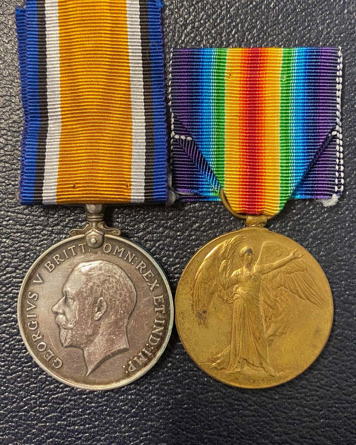 Worcestershire Medal Service: Pair - Beaumont RA Died 21/8/1917
