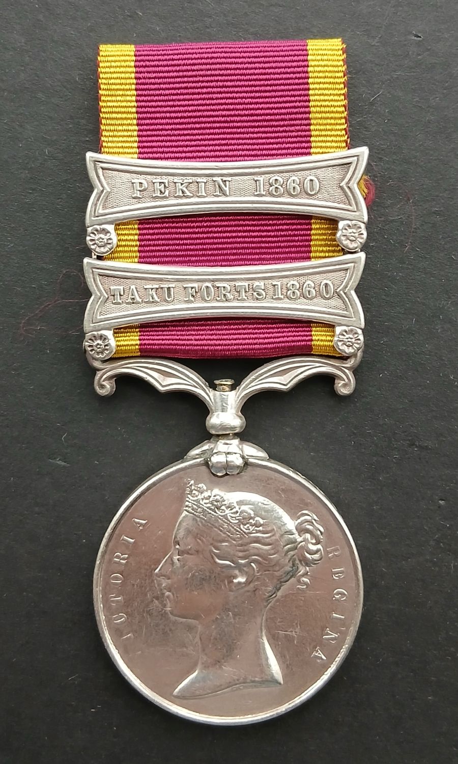 China 1860 2 clasp - Baldock - RA