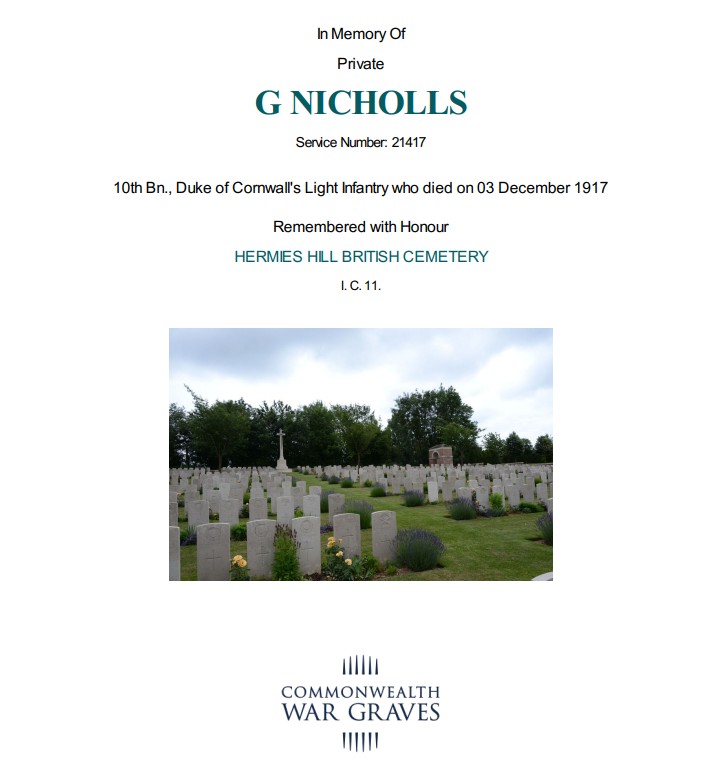 Family GP - Nichols - DCLI