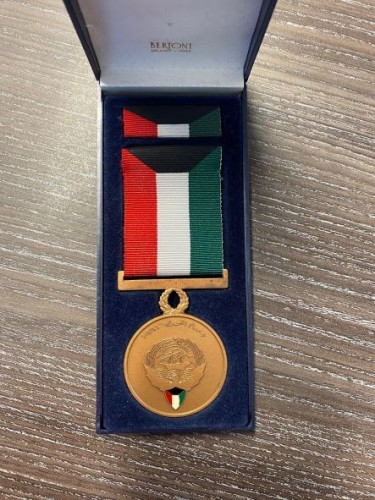Kuwait - Liberation in bronze (Bertoni Italy cased)