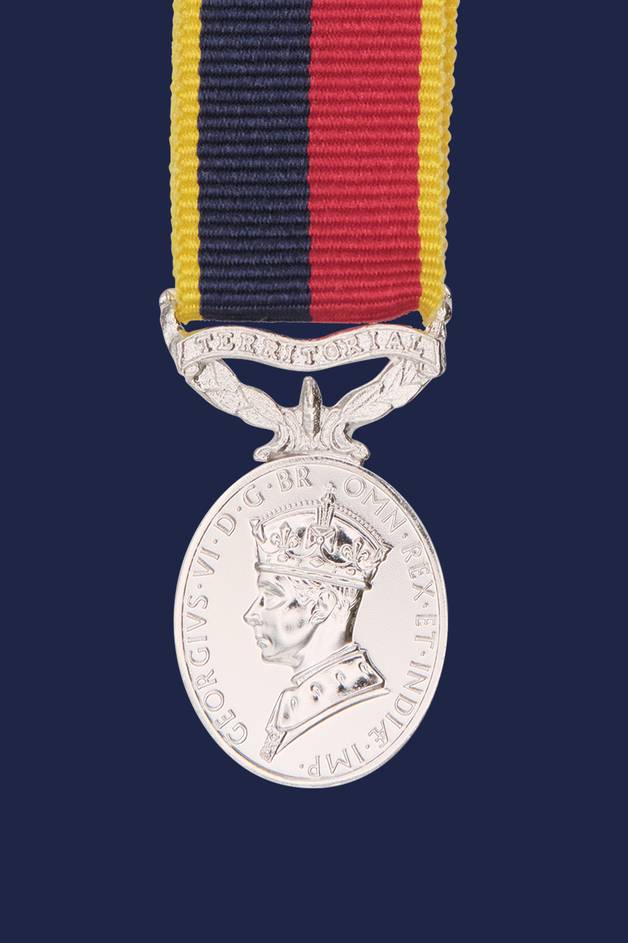 Efficiency Medal  - GVI (Territorial) (HAC) Miniature Medal