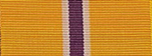 2002 Golden Jubilee Commemorative Ribbon (EIIR) Miniature Size Ribbon (16mm)