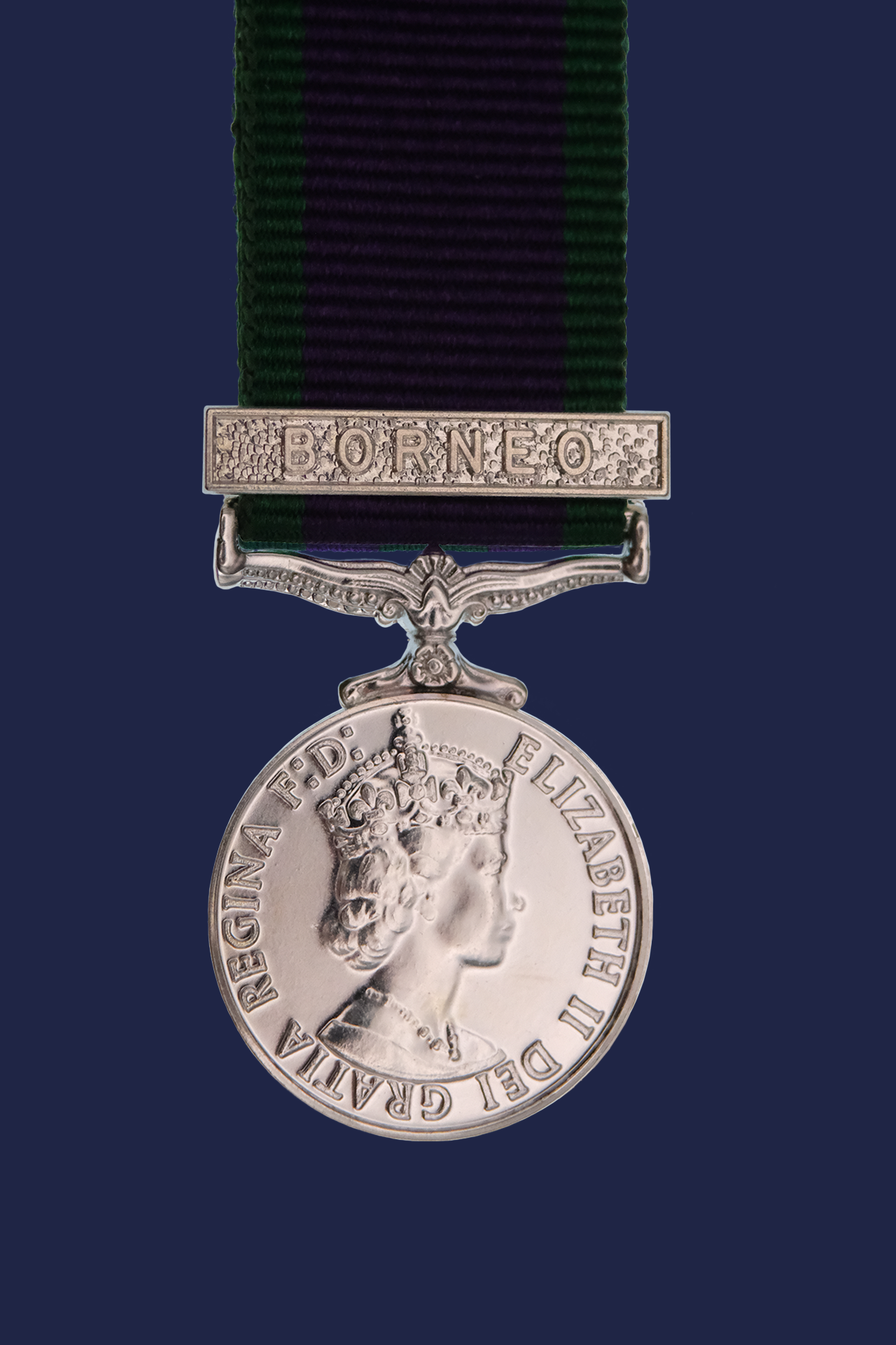 Worcestershire Medal Service: CSM with clasp Borneo