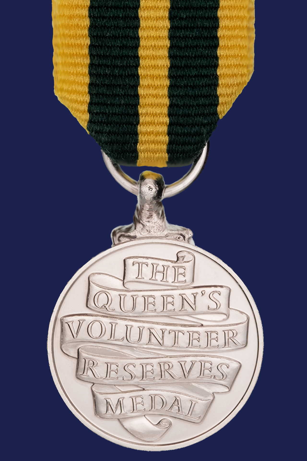 Queens Volunteer Reserves Medal Miniature Medal